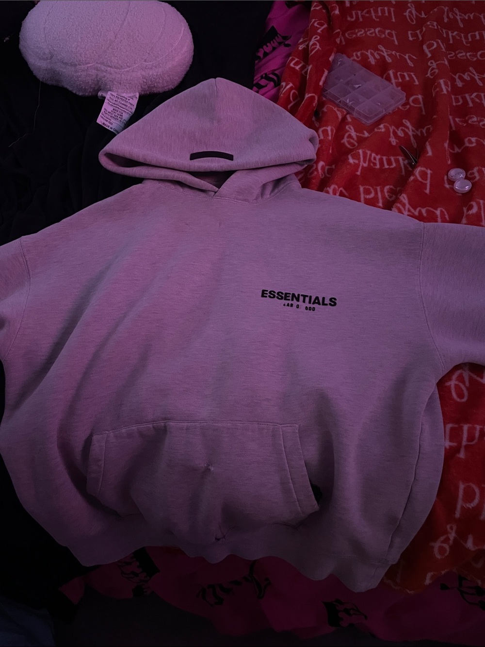 ESSENTIALS hoodie ,( needs some fixing , tho some letters missing on the front